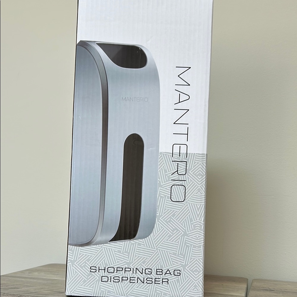 Manterio Shopping Bag Dispenser - Silver